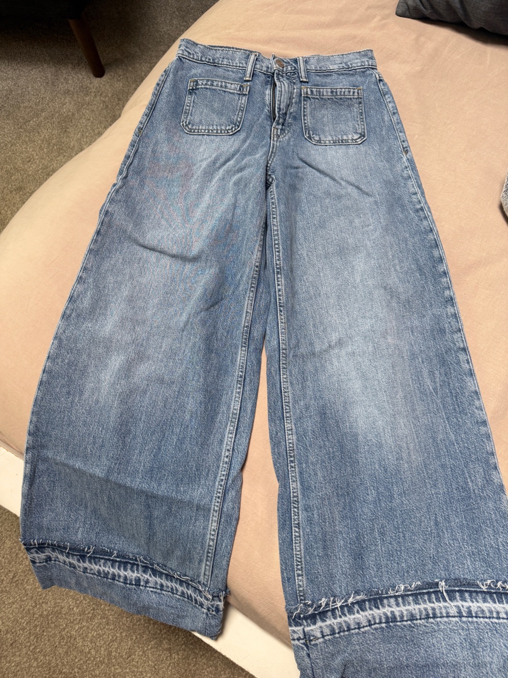 GAP Wide-Leg Light Blue Women's Jeans